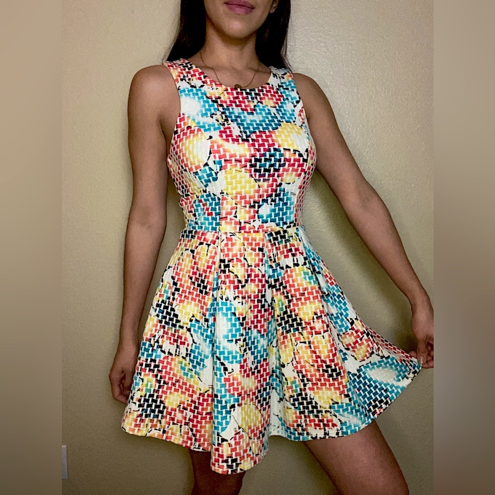 Just Me color block dress.